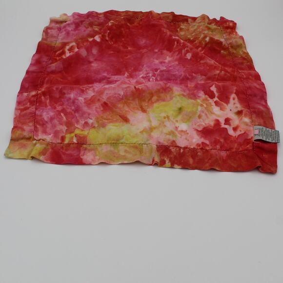 Pottery Barn Linen Napkins SET 6 Pink Yellow Tie Dye Pastel Festive Party - Picture 12 of 14
